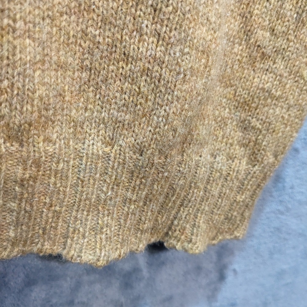 Vintage 60s 70s Puritan Aquamatic Wool Blend Sweater Vest Tan V-Neck USA Made L - Picture 7 of 8